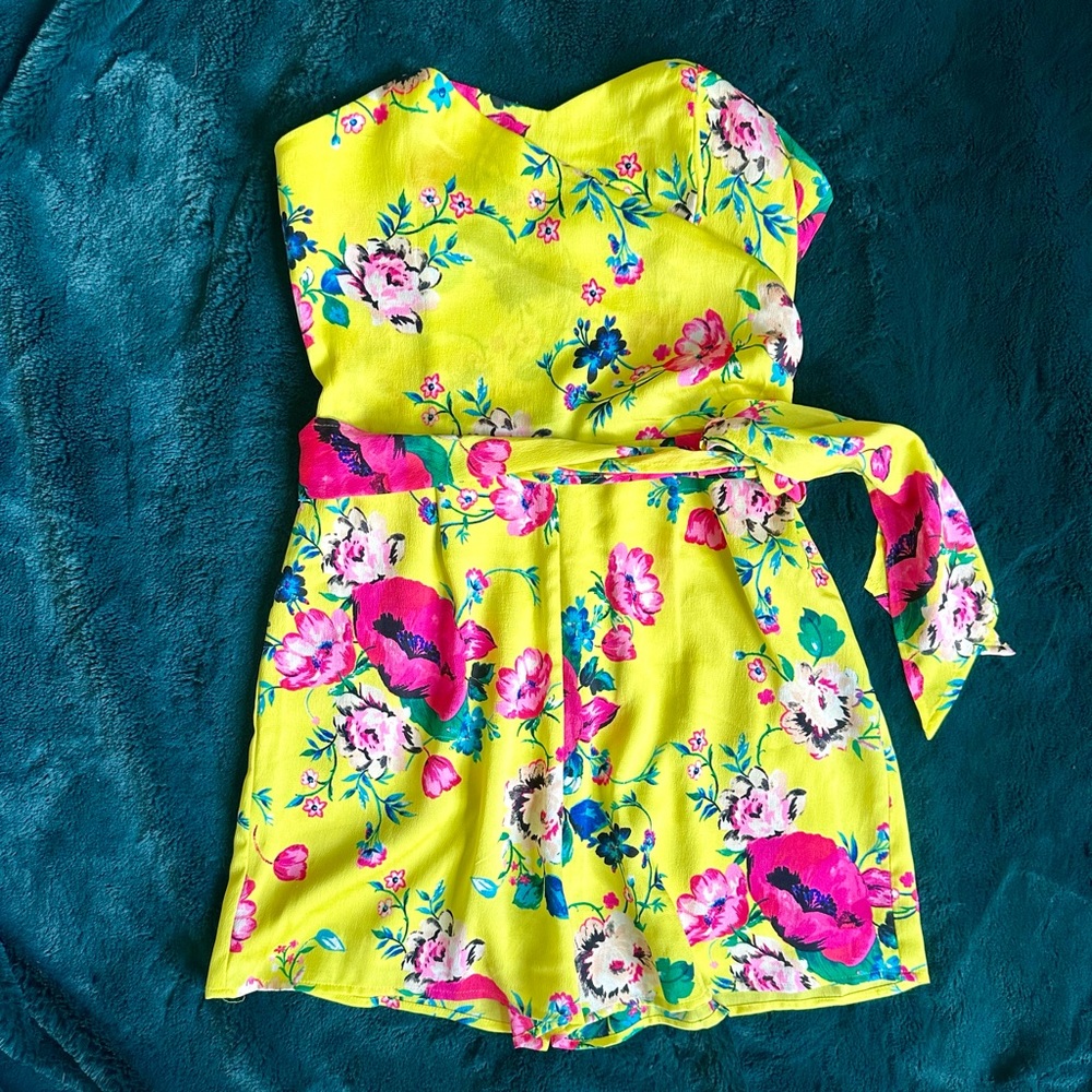 Bright floral Romper